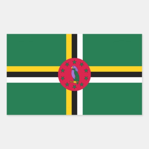 Dominica Flag Sticker
