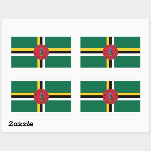 Dominica Flag Sticker (Sheet)
