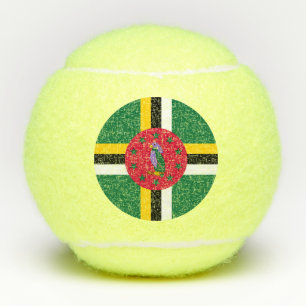 Dominica Flag Tennis Balls