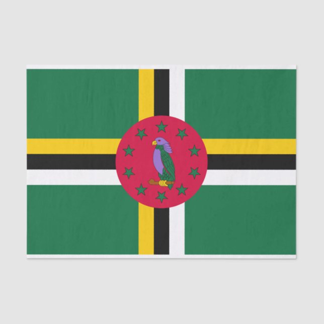 Dominica Flag Tissue Paper (Front)