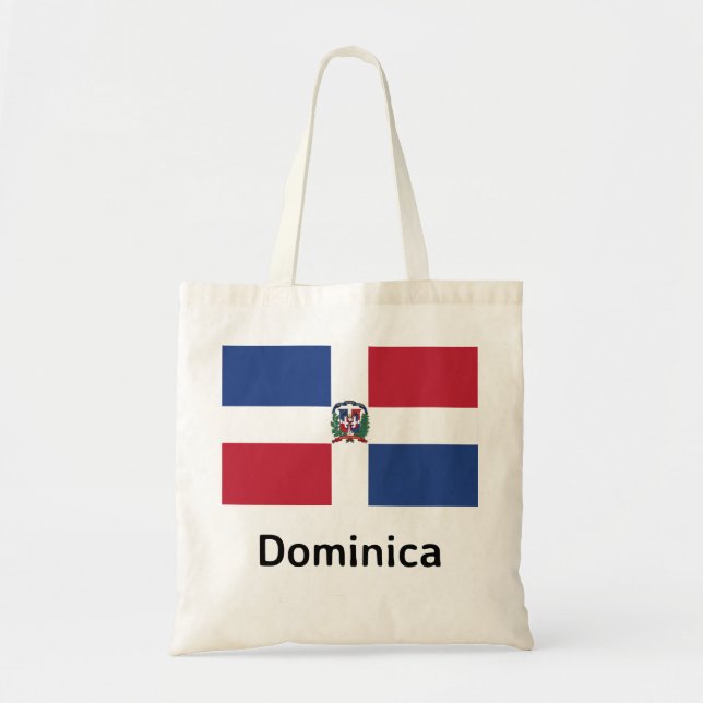 Dominica Flag Tote Bag (Front)