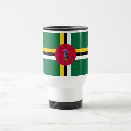 Dominica Flag Travel Mug