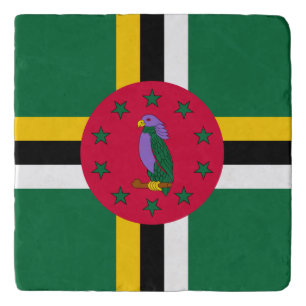 Dominica Flag Trivet