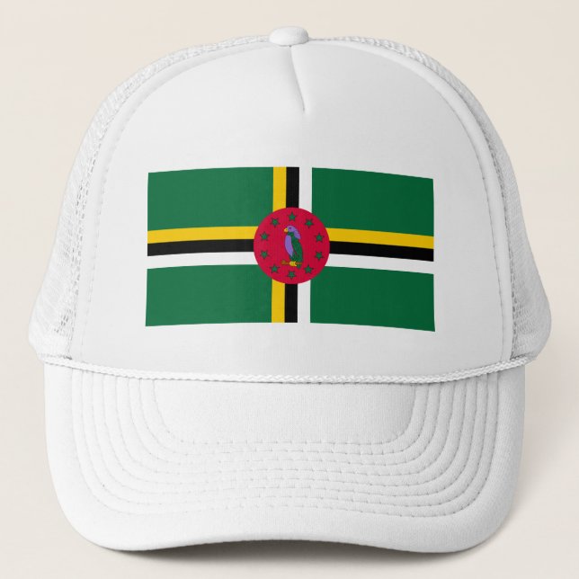 Dominica Flag Trucker Hat (Front)