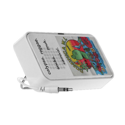 dominica map speaker. portable speaker (Side)