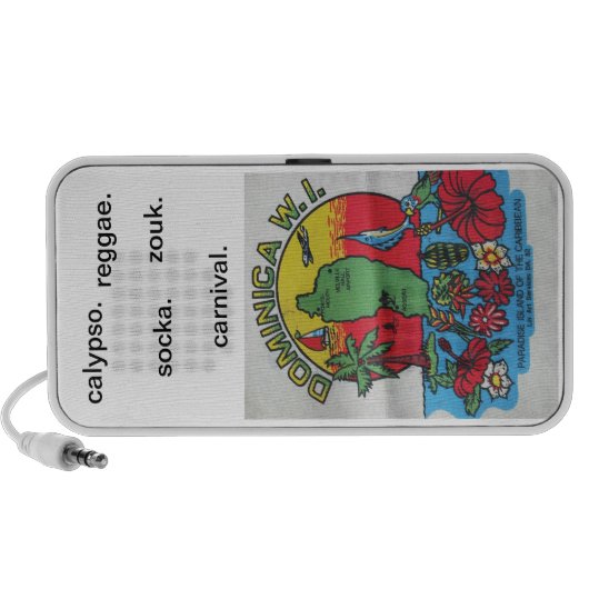 dominica map speaker. portable speaker (Front)