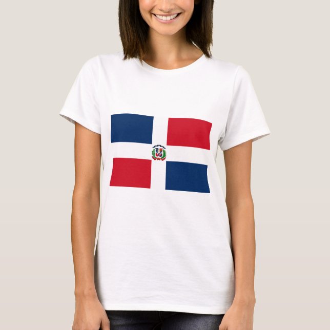 Dominica Republic Flag T-Shirt (Front)