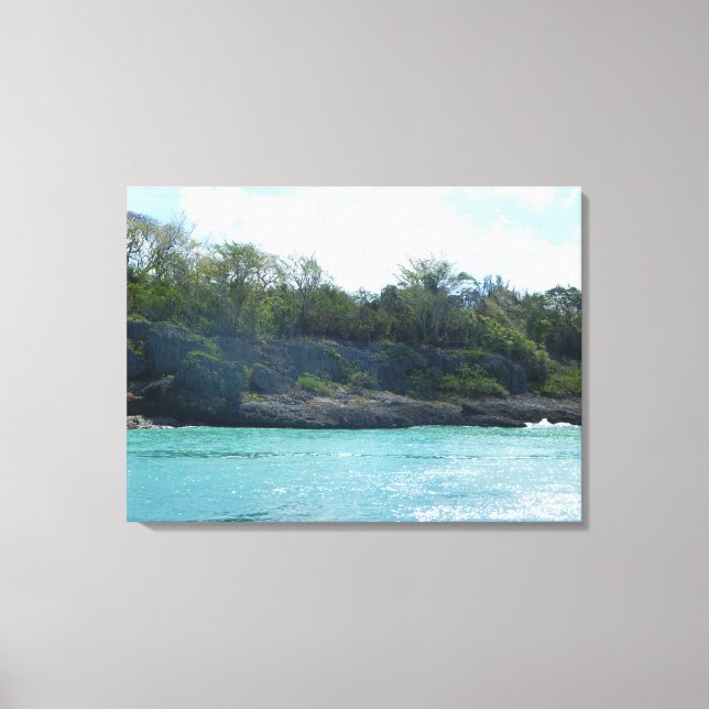 DOMINICA REPUBLIC OCEAN #1 ON CANVAS     20 "x 16" (Front)