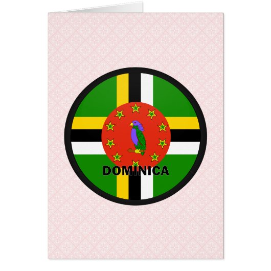 Dominica Roundel quality Flag Cards (Front)