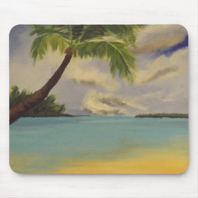 Dominican Beach Mouse Pad (Front)