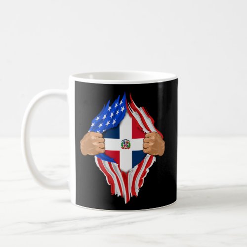 Dominican Blood Inside Me Dominican Republic Flag Coffee Mug