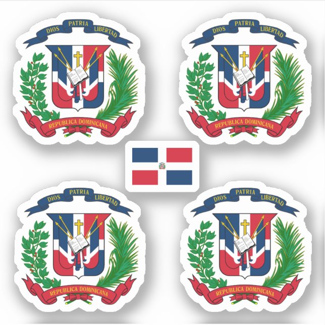 Dominican coat of arms sticker (Front)
