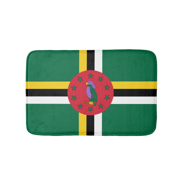 Dominican flag bathroom mat (Front)