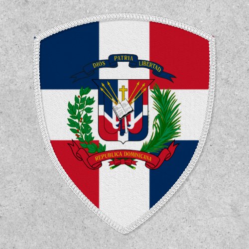 Dominican Flag  Coat of Arms Dominican Republic Patch