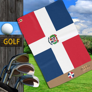 Dominican flag & Dominican monogrammed /golf towel