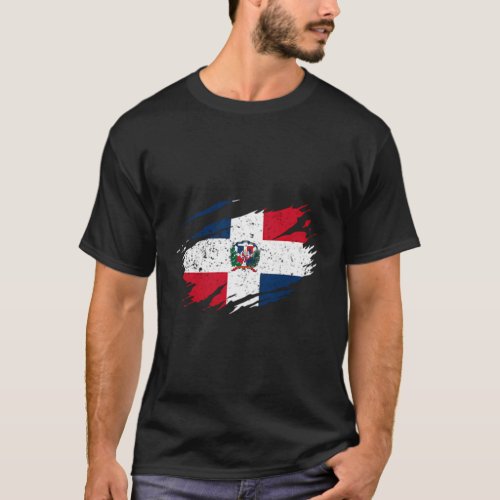 Dominican Flag Dominican Republic Pride Roots T_Shirt