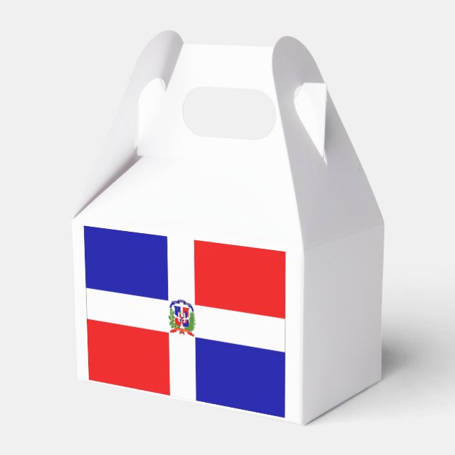 Dominican Flag Favor Boxes (Back Side)