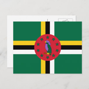 Dominican Flag, Flag of Dominica Postcard