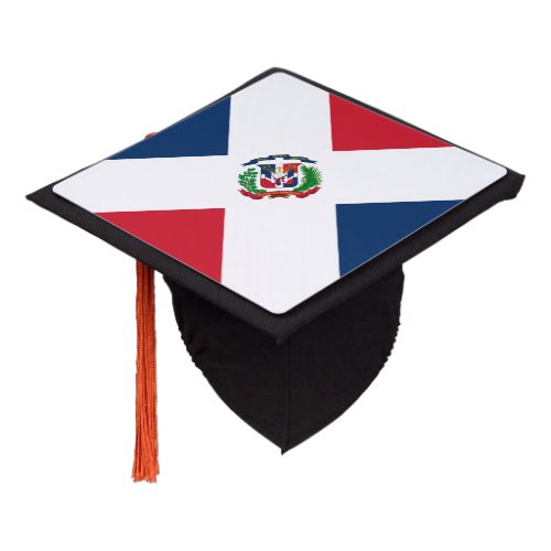 Dominican flag graduation cap topper