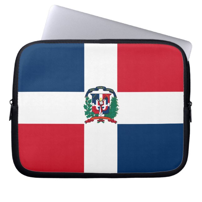 Dominican Flag Laptop Sleeve (Front)
