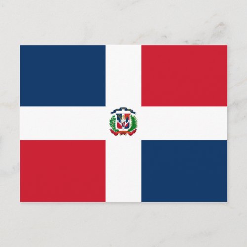 Dominican Flag Postcard