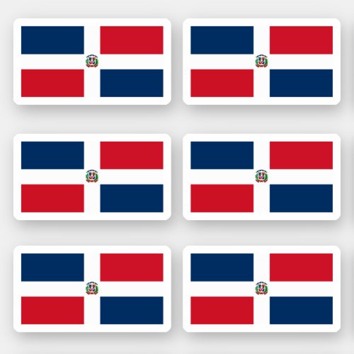Dominican flag sticker