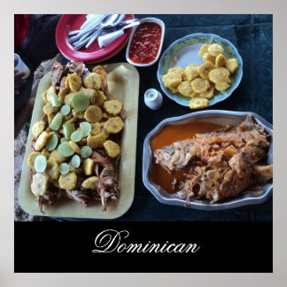 Dominican Food on the Beach Poster