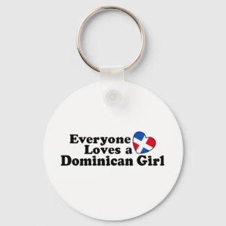 Dominican Girl Keychain