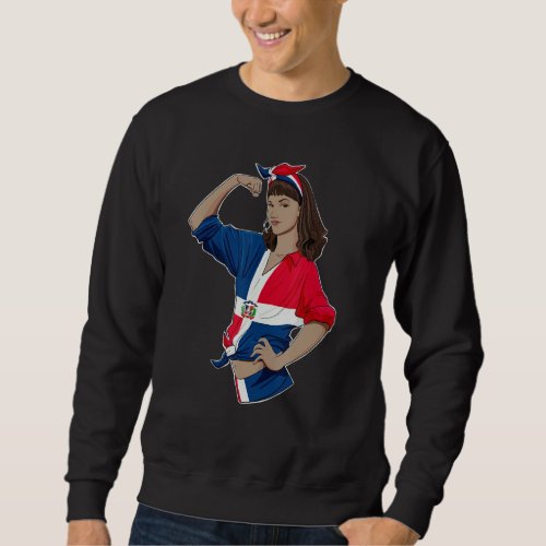 Dominican Girl Unbreakable I Heritage Dominican Re Sweatshirt