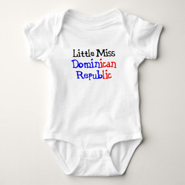 dominican little miss baby bodysuit (Front)