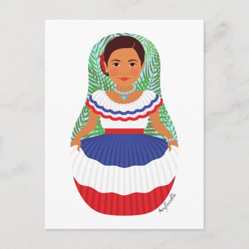 Dominican Matryoshka Postcard