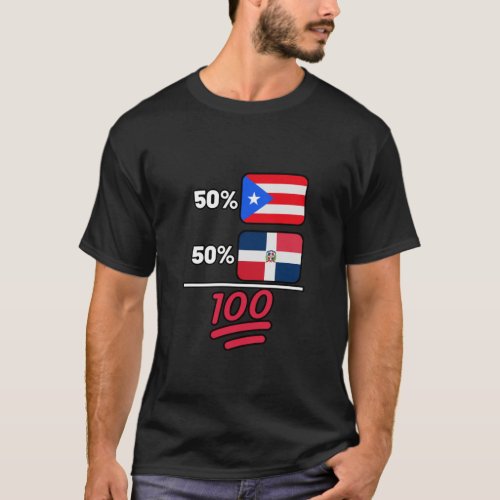 Dominican Plus Puerto Rican Mix Heritage  T_Shirt