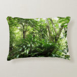 Dominican Rain Forest I Tropical Green Nature Accent Pillow