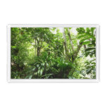 Dominican Rain Forest I Tropical Green Nature Acrylic Tray