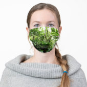 Dominican Rain Forest I Tropical Green Nature Adult Cloth Face Mask (Worn)