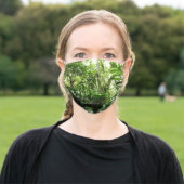 Dominican Rain Forest I Tropical Green Nature Adult Cloth Face Mask (Outside)