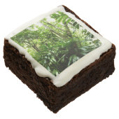 Dominican Rain Forest I Tropical Green Nature Brownie (Angled)