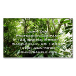 Dominican Rain Forest I Tropical Green Nature Business Card Magnet