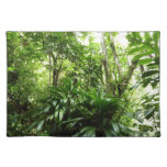Dominican Rain Forest I Tropical Green Nature Cloth Placemat