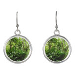 Dominican Rain Forest I Tropical Green Nature Earrings