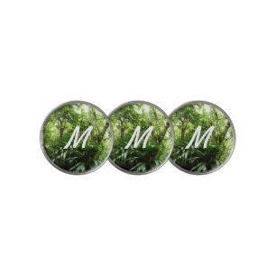 Dominican Rain Forest I Tropical Green Nature Golf Ball Marker