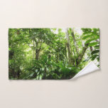 Dominican Rain Forest I Tropical Green Nature Hand Towel