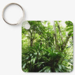 Dominican Rain Forest I Tropical Green Nature Keychain