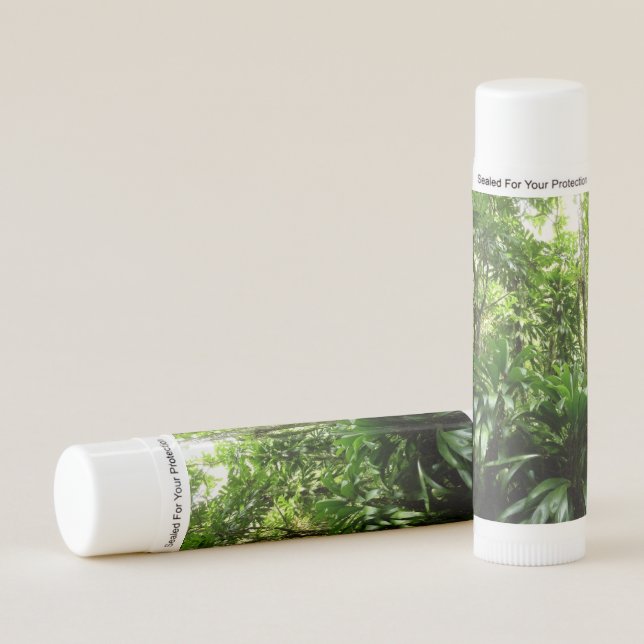 Dominican Rain Forest I Tropical Green Nature Lip Balm (Front)