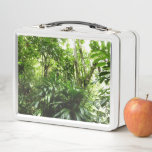 Dominican Rain Forest I Tropical Green Nature Metal Lunch Box