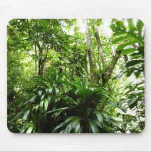 Dominican Rain Forest I Tropical Green Nature Mouse Pad