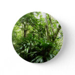 Dominican Rain Forest I Tropical Green Nature Pinback Button