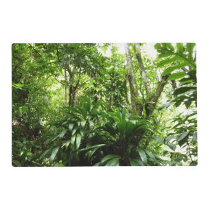 Dominican Rain Forest I Tropical Green Nature Placemat