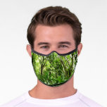 Dominican Rain Forest I Tropical Green Nature Premium Face Mask