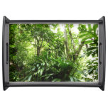Dominican Rain Forest I Tropical Green Nature Serving Tray
